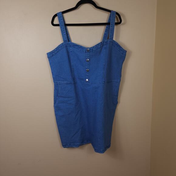 Rue21 Medium Wash Denim A-line Dress Size 2X - Picture 1 of 10